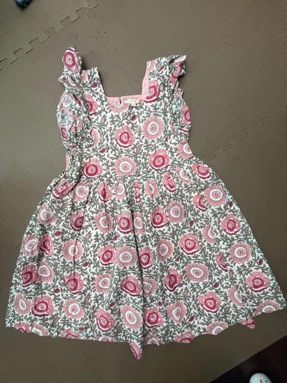 Pink Chicken girls Elsie Dress in Pink Lisbon